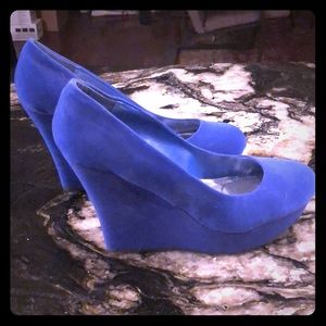 Dollhouse Blue Wedges